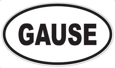 GAUSE - Oval Magnet