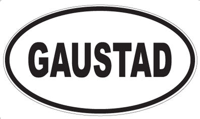 GAUSTAD - Oval Magnet