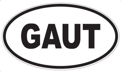 GAUT - Oval Sticker