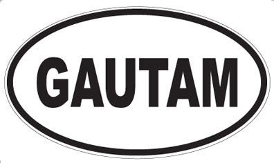 GAUTAM - Oval Sticker