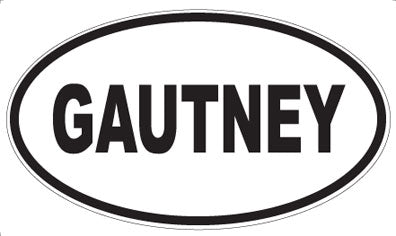 GAUTNEY - Oval Magnet