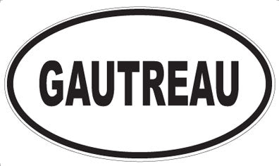 GAUTREAU - Oval Sticker