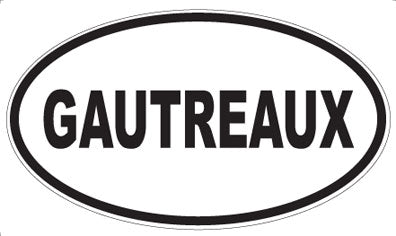 GAUTREAUX - Oval Magnet
