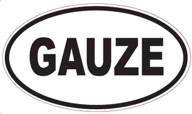 GAUZE - Oval Sticker