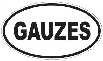 GAUZES - Oval Sticker