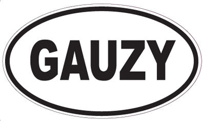 GAUZY - Oval Sticker