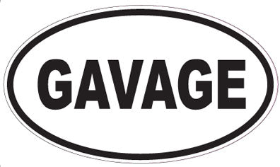 GAVAGE - Oval Sticker