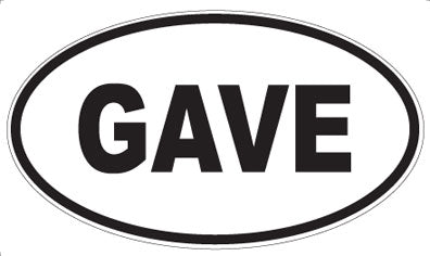 GAVE - Oval Magnet