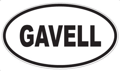 GAVELL - Oval Magnet