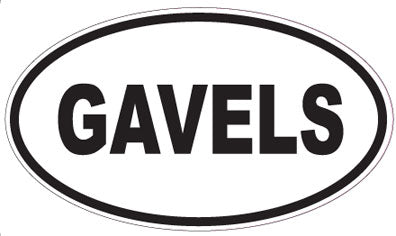 GAVELS - Oval Sticker