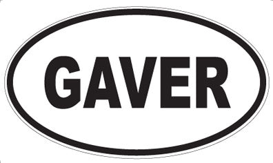 GAVER - Oval Magnet
