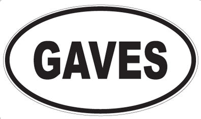 GAVES - Oval Sticker