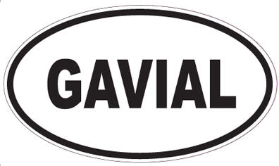 GAVIAL - Oval Sticker