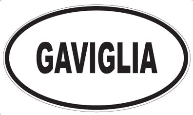 GAVIGLIA - Oval Magnet