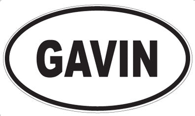 GAVIN - Oval Magnet