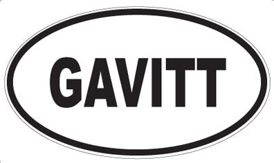 GAVITT - Oval Sticker