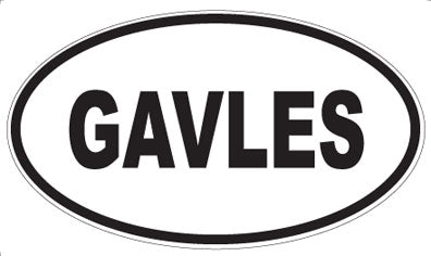 GAVLES - Oval Magnet