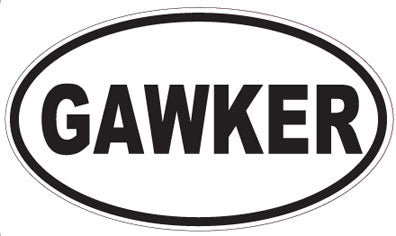 GAWKER - Oval Sticker