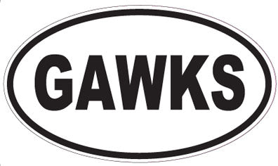 GAWKS - Oval Sticker