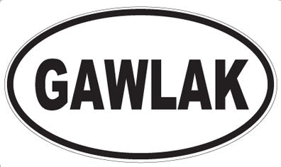 GAWLAK - Oval Magnet
