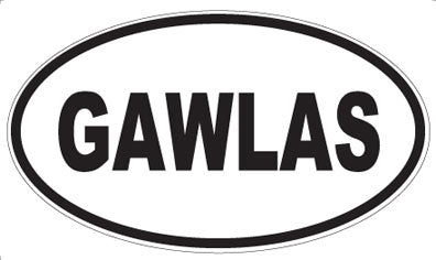 GAWLAS - Oval Magnet