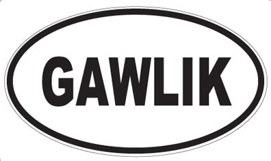 GAWLIK - Oval Magnet