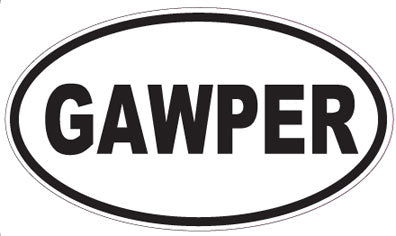 GAWPER - Oval Sticker