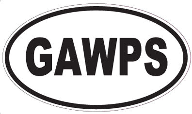 GAWPS - Oval Sticker