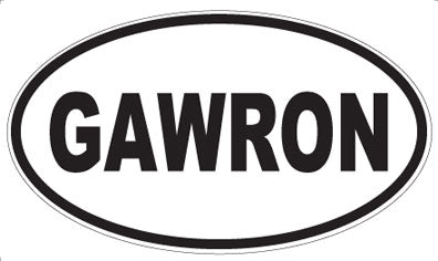 GAWRON - Oval Sticker