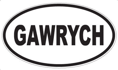 GAWRYCH - Oval Sticker