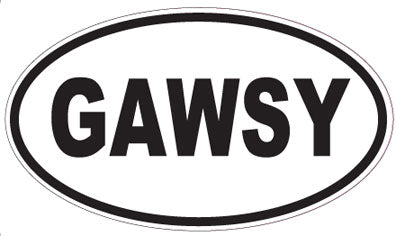 GAWSY - Oval Sticker