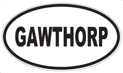 GAWTHORP - Oval Sticker