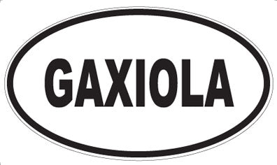 GAXIOLA - Oval Sticker