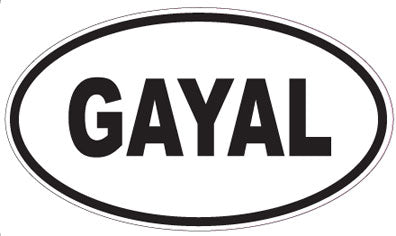 GAYAL - Oval Sticker
