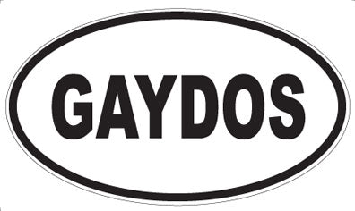 GAYDOS - Oval Sticker