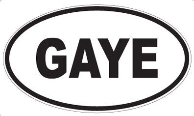 GAYE - Oval Magnet