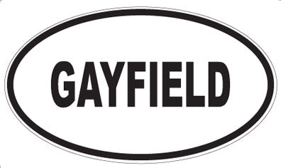 GAYFIELD - Oval Magnet