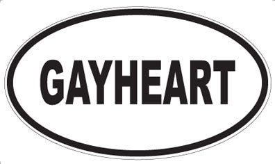 GAYHEART - Oval Sticker