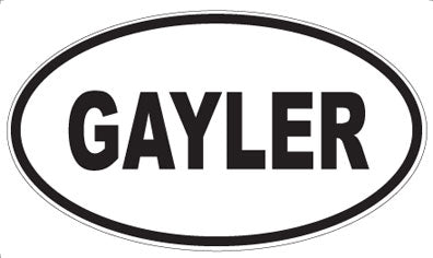 GAYLER - Oval Magnet