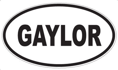 GAYLOR - Oval Sticker