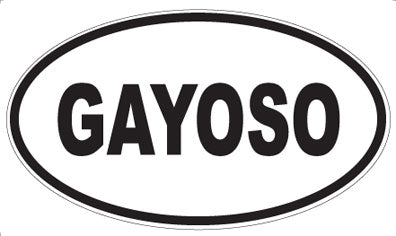 GAYOSO - Oval Magnet