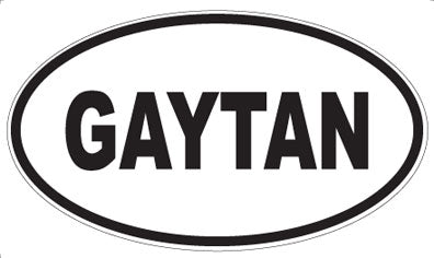 GAYTAN - Oval Magnet