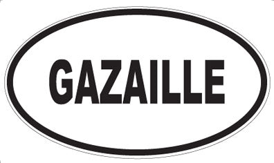 GAZAILLE - Oval Magnet
