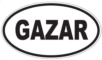 GAZAR - Oval Sticker