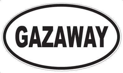 GAZAWAY - Oval Sticker