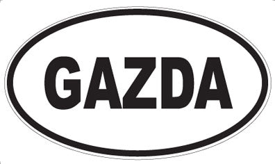 GAZDA - Oval Magnet