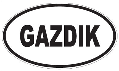GAZDIK - Oval Sticker