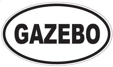 GAZEBO - Oval Sticker