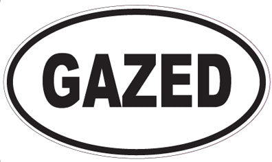 GAZED - Oval Sticker