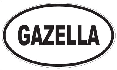 GAZELLA - Oval Magnet